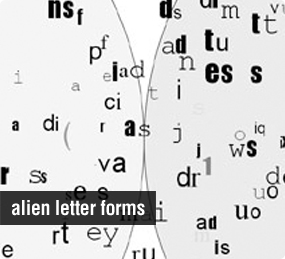 Alien Letter Forms