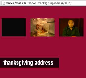 Thanksgiving address